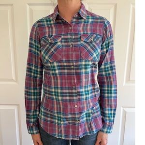 LL Bean Plaid Flannel Size XS